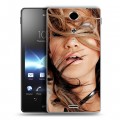 Дизайнерский пластиковый чехол для Sony Xperia TX Дженнифер Лопес