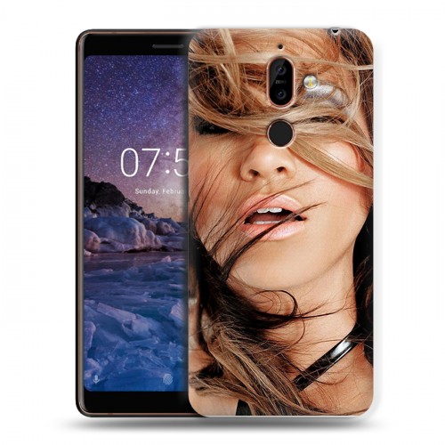 Дизайнерский пластиковый чехол для Nokia 7 Plus Дженнифер Лопес