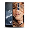 Дизайнерский пластиковый чехол для Nokia 5.1 Дженнифер Лопес