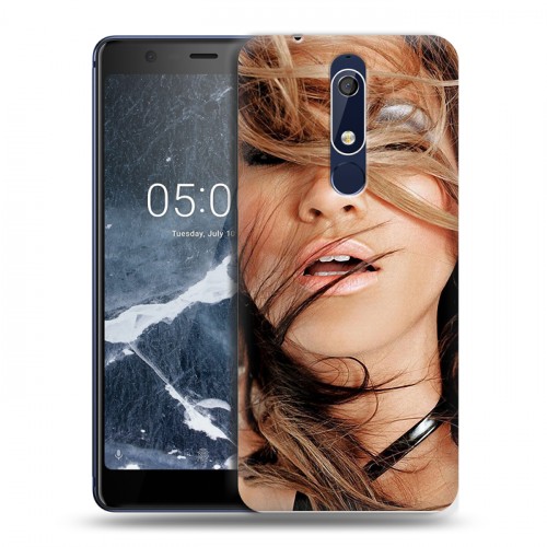 Дизайнерский пластиковый чехол для Nokia 5.1 Дженнифер Лопес