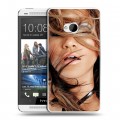 Дизайнерский пластиковый чехол для HTC One (M7) Dual SIM Дженнифер Лопес