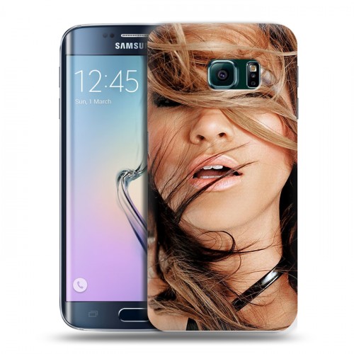 Дизайнерский пластиковый чехол для Samsung Galaxy S6 Edge Дженнифер Лопес