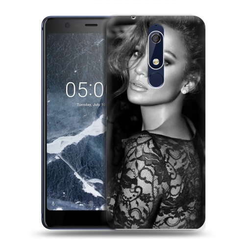 Дизайнерский пластиковый чехол для Nokia 5.1 Дженнифер Лопес