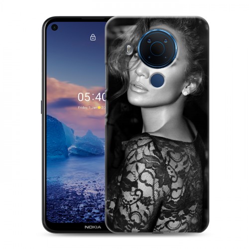 Дизайнерский силиконовый чехол для Nokia 5.4 Дженнифер Лопес