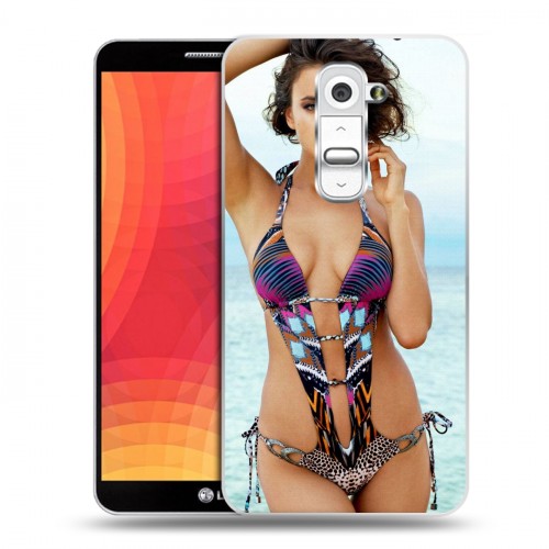 Дизайнерский силиконовый чехол для LG Optimus G2 Ирина Шейк