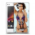 Дизайнерский пластиковый чехол для Sony Xperia L Ирина Шейк