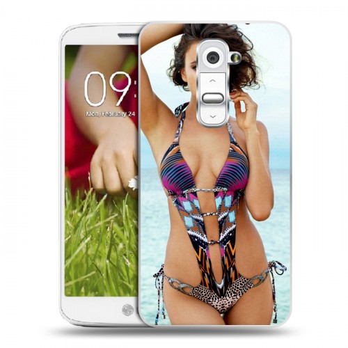 Дизайнерский пластиковый чехол для LG Optimus G2 mini Ирина Шейк