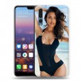 Дизайнерский силиконовый с усиленными углами чехол для Huawei P20 Pro Ирина Шейк