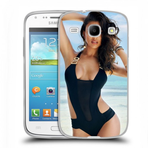Дизайнерский пластиковый чехол для Samsung Galaxy Core Ирина Шейк