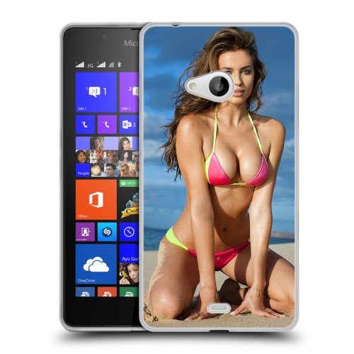 Дизайнерский пластиковый чехол для Microsoft Lumia 540 Ирина Шейк