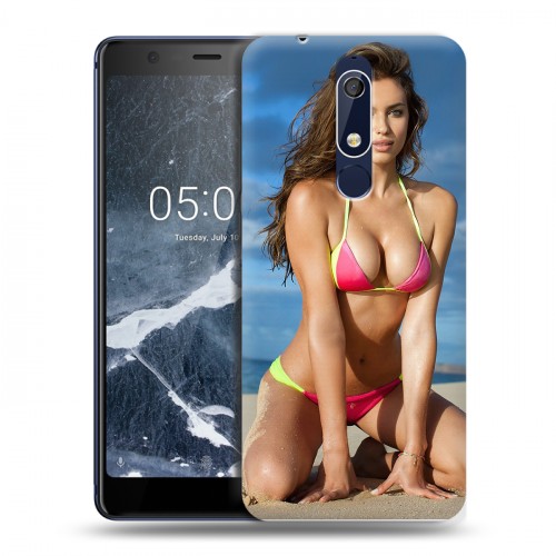 Дизайнерский пластиковый чехол для Nokia 5.1 Ирина Шейк