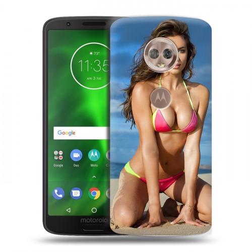 Дизайнерский пластиковый чехол для Motorola Moto G6 Ирина Шейк