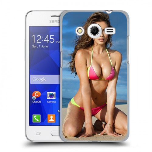 Дизайнерский пластиковый чехол для Samsung Galaxy Core 2 Ирина Шейк