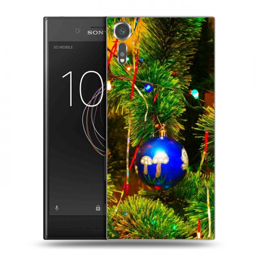 Дизайнерский пластиковый чехол для Sony Xperia XZs Новогодние шары