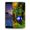 Дизайнерский пластиковый чехол для Nokia 7 Plus Новогодние шары