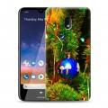 Дизайнерский силиконовый чехол для Nokia 2.2 Новогодние шары