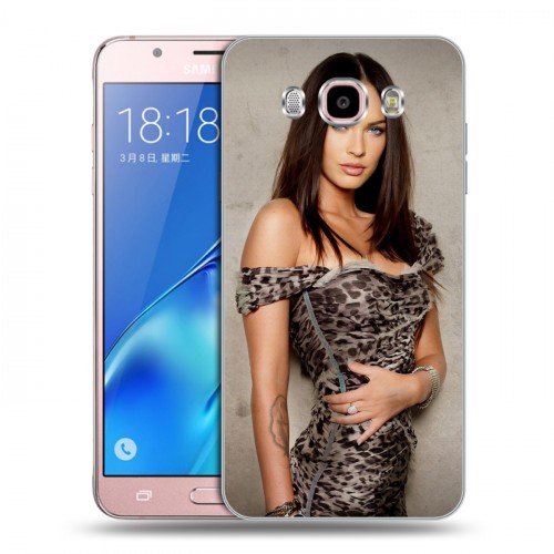 Дизайнерский силиконовый с усиленными углами чехол для Samsung Galaxy J5 (2016) Меган Фокс