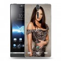 Дизайнерский пластиковый чехол для Sony Xperia S Меган Фокс