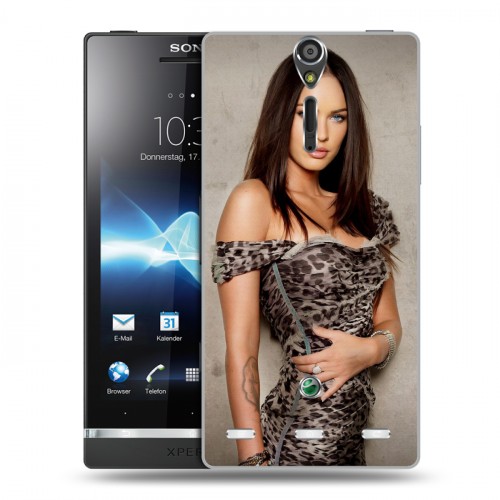 Дизайнерский пластиковый чехол для Sony Xperia S Меган Фокс