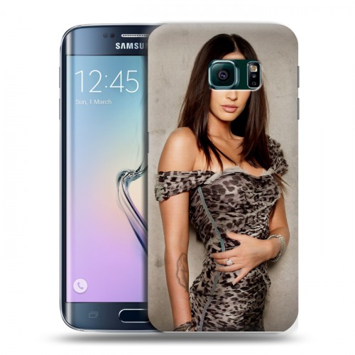 Дизайнерский пластиковый чехол для Samsung Galaxy S6 Edge Меган Фокс