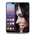 Дизайнерский силиконовый с усиленными углами чехол для Huawei P20 Pro Меган Фокс