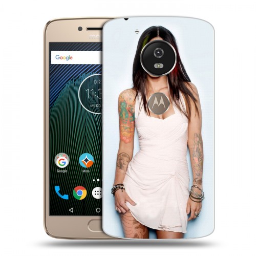 Дизайнерский силиконовый чехол для Motorola Moto G5s Меган Фокс