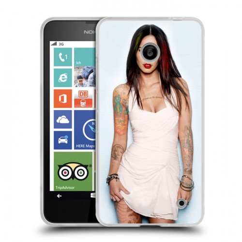 Дизайнерский пластиковый чехол для Nokia Lumia 630/635 Меган Фокс