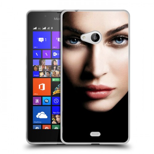 Дизайнерский пластиковый чехол для Microsoft Lumia 540 Меган Фокс
