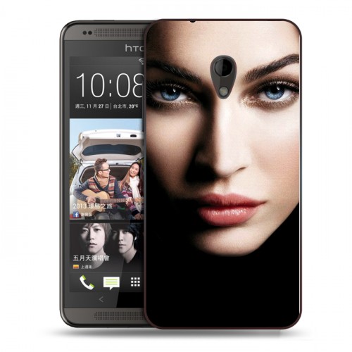 Дизайнерский пластиковый чехол для HTC Desire 700 Меган Фокс