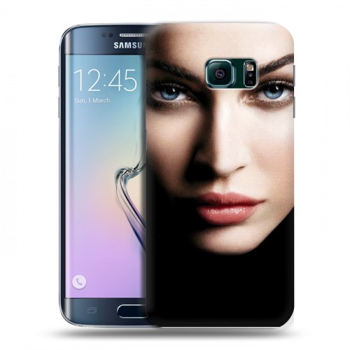 Дизайнерский пластиковый чехол для Samsung Galaxy S6 Edge Меган Фокс