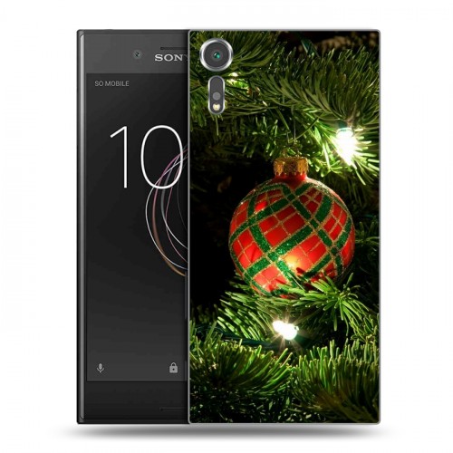 Дизайнерский пластиковый чехол для Sony Xperia XZs Новогодние шары