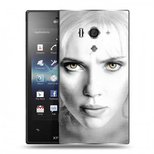 Дизайнерский пластиковый чехол для Sony Xperia acro S Скарлет Йохансон