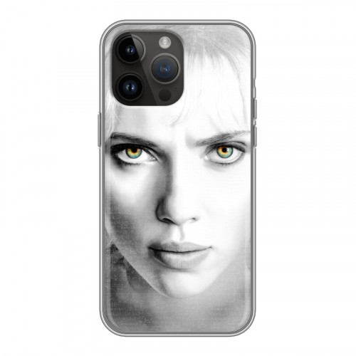 Дизайнерский силиконовый чехол для Iphone 14 Pro Max Скарлет Йохансон