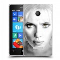 Дизайнерский пластиковый чехол для Microsoft Lumia 435 Скарлет Йохансон