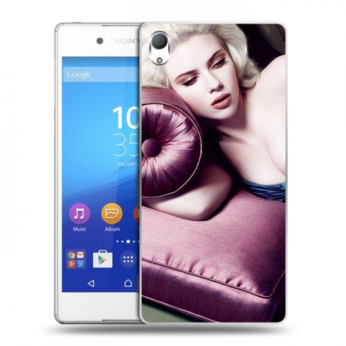 Дизайнерский пластиковый чехол для Sony Xperia Z3+ Скарлет Йохансон