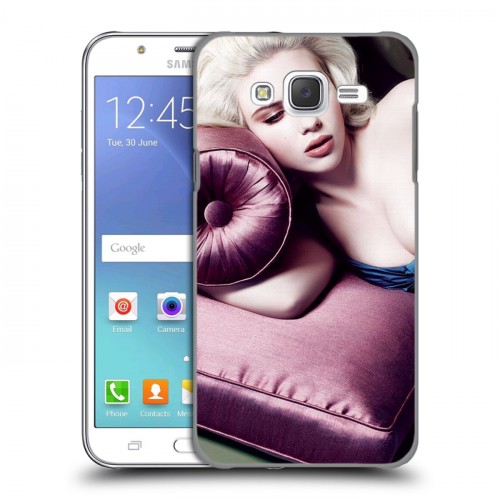 Дизайнерский пластиковый чехол для Samsung Galaxy J5 Скарлет Йохансон