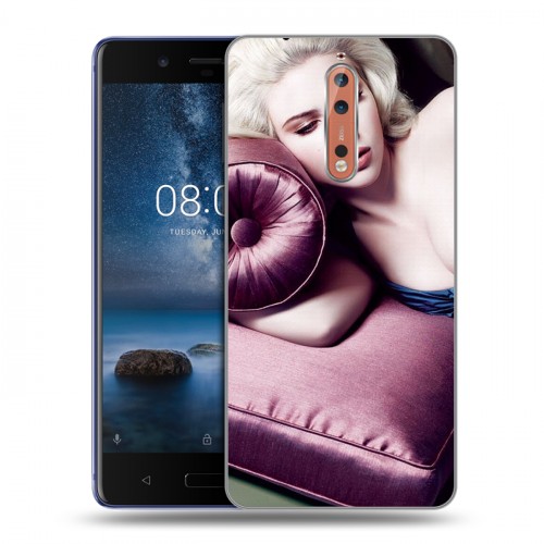 Дизайнерский пластиковый чехол для Nokia 8 Скарлет Йохансон