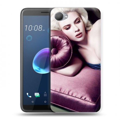 Дизайнерский пластиковый чехол для HTC Desire 12 Скарлет Йохансон