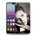 Дизайнерский силиконовый с усиленными углами чехол для Huawei P20 Pro Скарлет Йохансон