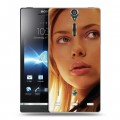 Дизайнерский пластиковый чехол для Sony Xperia S Скарлет Йохансон