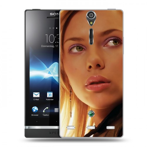 Дизайнерский пластиковый чехол для Sony Xperia S Скарлет Йохансон