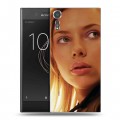 Дизайнерский пластиковый чехол для Sony Xperia XZs Скарлет Йохансон