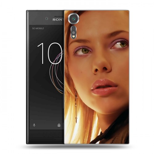 Дизайнерский пластиковый чехол для Sony Xperia XZs Скарлет Йохансон