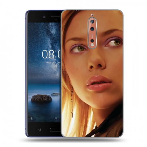 Дизайнерский пластиковый чехол для Nokia 8 Скарлет Йохансон