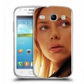 Дизайнерский пластиковый чехол для Samsung Galaxy Core Скарлет Йохансон