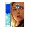Дизайнерский пластиковый чехол для Samsung Galaxy Note Edge Скарлет Йохансон