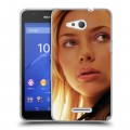 Дизайнерский силиконовый чехол для Sony Xperia E4g Скарлет Йохансон