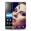 Дизайнерский пластиковый чехол для Sony Xperia S Скарлет Йохансон