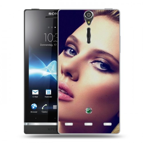 Дизайнерский пластиковый чехол для Sony Xperia S Скарлет Йохансон