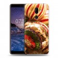 Дизайнерский пластиковый чехол для Nokia 7 Plus Новогодние шары